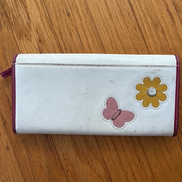 Vintage Rare Limited Edition Spring Coach Butterfly Embroidered Long Wallet! - Picture 6 of 9